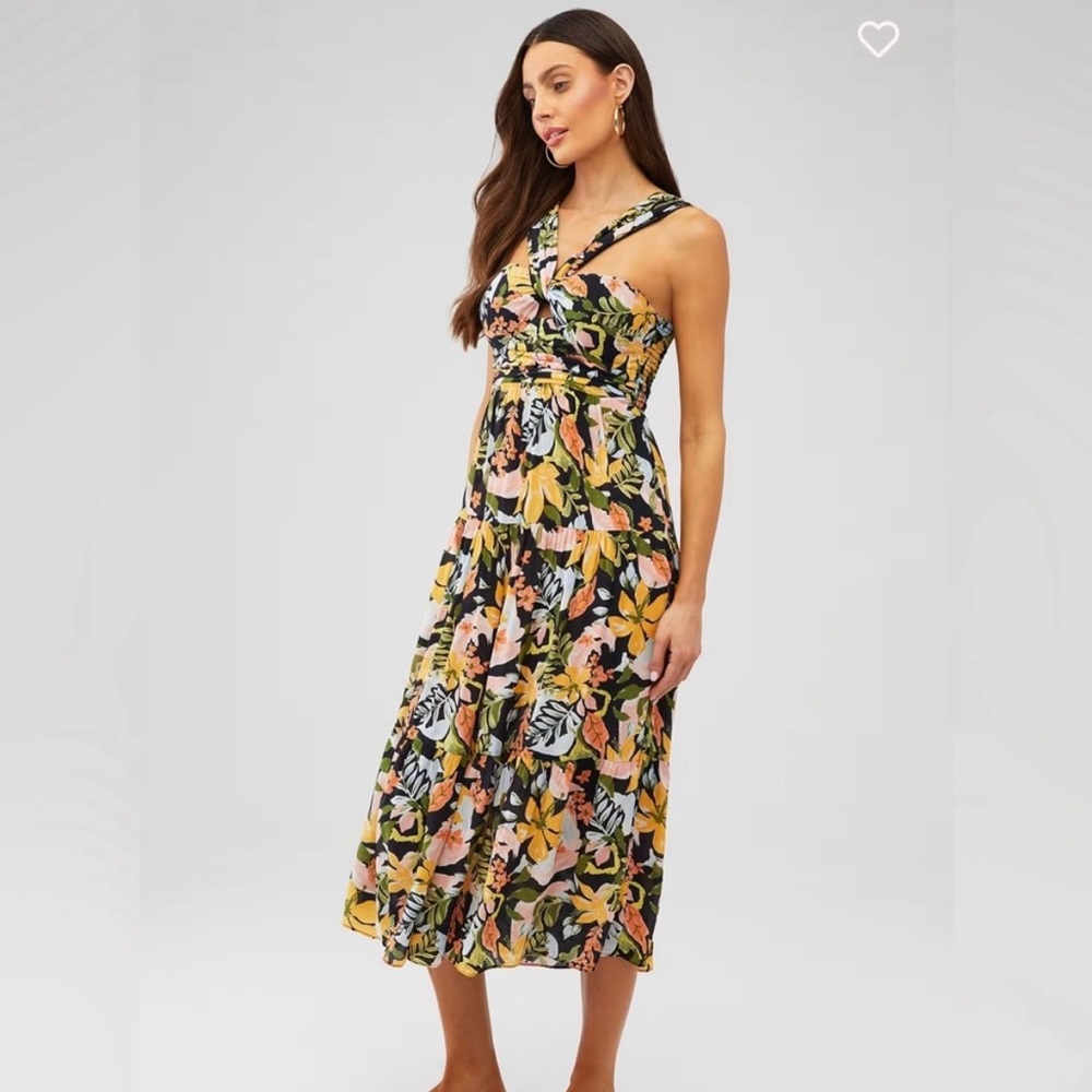 SAYLOR Floral Midi Dress